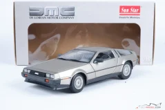 DeLorean DMC12 Coupe (1981) stainless steel, 1:18 Sun Star