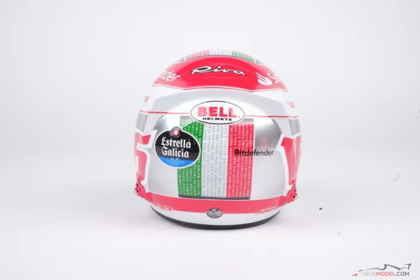 Charles Leclerc 2022 Abu Dhabi GP mini přilba, Ferrari, 1:2 Bell