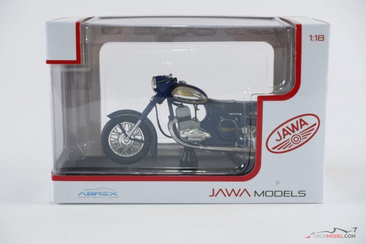 Jawa 350 Kývačka Automatic modrá (1966), 1:18 Abrex