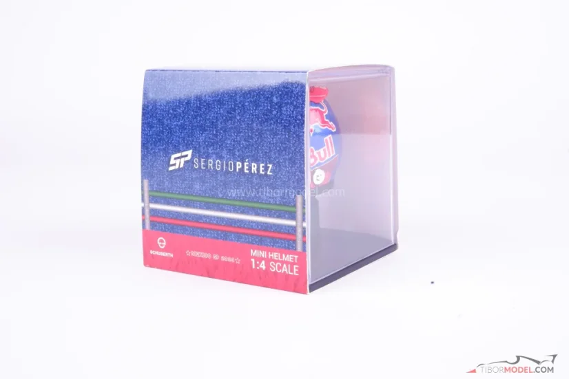 Sergio Perez 2024 Mexican GP Red Bull mini helmet, 1:4 Schuberth