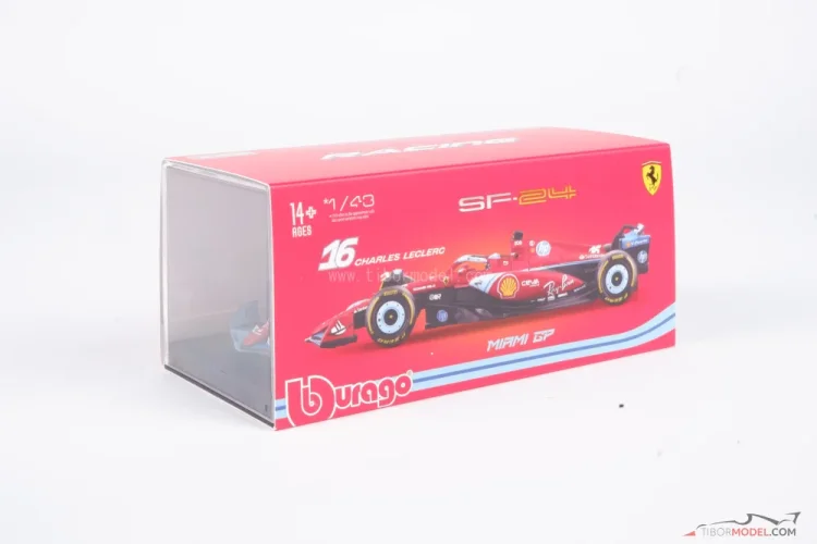 Ferrari SF-24 - Charles Leclerc (2024) Miami, 1:43 BBurago Signature