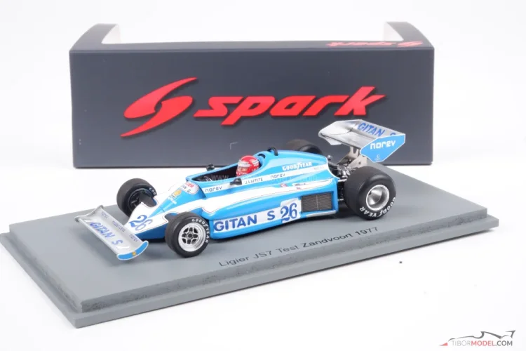 ミニカー GITAN S26 Ligier JS7 TestZandvoort 1977 Model Ligier JS7 Lauda, Zandvoort, 1977 1:43 Spark | Tibormodel.com