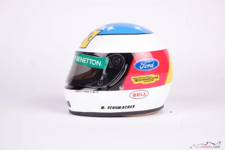 Michael Schumacher Camel Benetton 1992 helmet, Belgian GP, 1:2 Bell