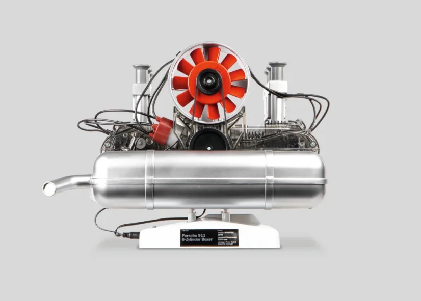 Porsche 911 Boxermotor - stavebnica funkčného modelu motora v mierke 1:3