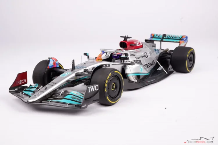 Mercedes W13 - George Russell (2022), Miami GP, 1:18 Minichamps