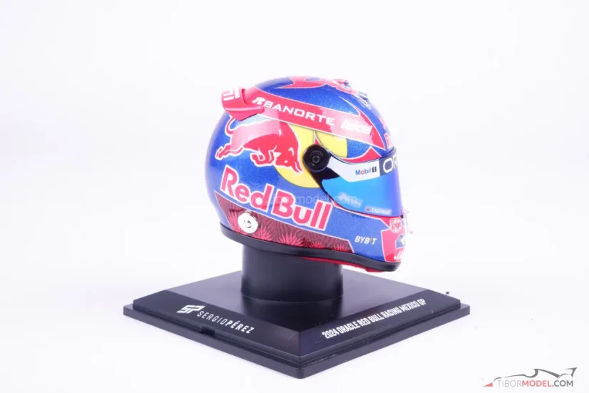 Sergio Perez 2024 Mexican GP Red Bull mini helmet, 1:4 Schuberth