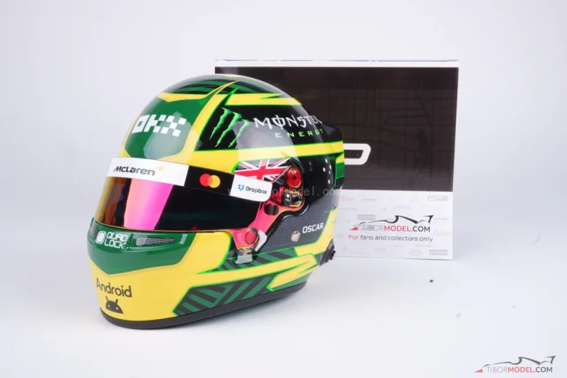 Oscar Piastri 2026 Australian GP mini helmet, McLaren, 1:2 Bell