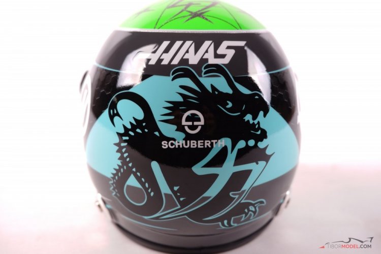 Mick Schumacher 2022 Haas helmet, 1:2 Schuberth