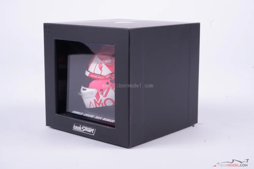 Charles Leclerc 2024 Monaco GP mini helmet, Ferrari, 1:5 Looksmart