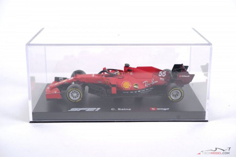Ferrari SF21- Carlos Sainz Jr. (2021), 1:43 Bburago Signature