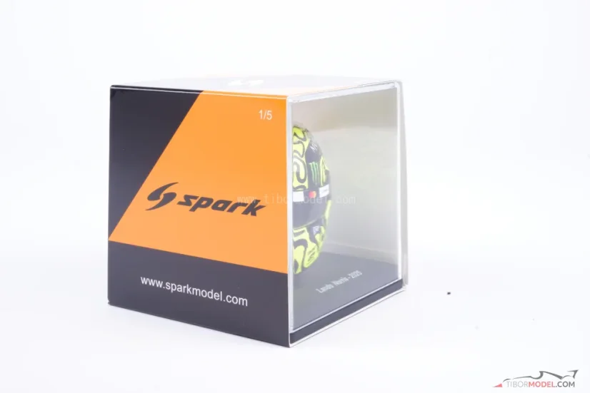 Lando Norris 2025 mini prilba, McLaren, 1:5 Spark