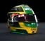 Oscar Piastri 2026 VC Austrálie mini přilba, McLaren, 1:2 Bell
