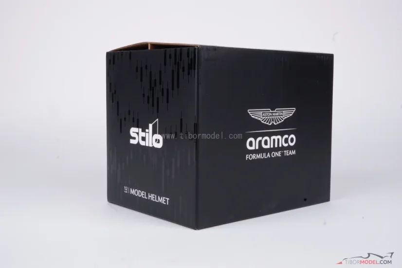 Lance Stroll 2025 Ausztrál Nagydíj mini sisak, Aston Martin, 1:2 Stilo