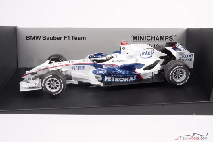 Model car BMW Sauber F1.08 Heidfeld 2008 Minichamps | Tibormodel.com