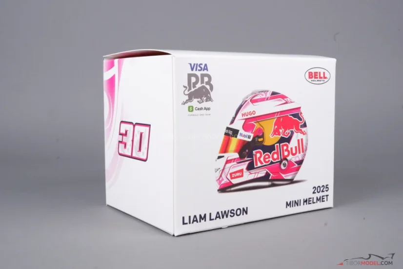 Liam Lawson 2025 Racing Bulls mini prilba, 1:2 Bell