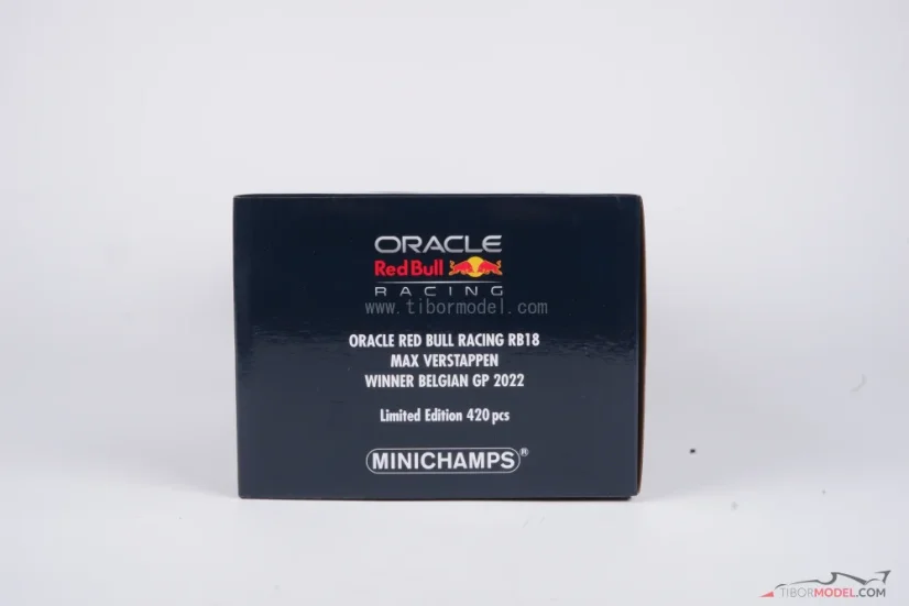 Red Bull RB18 - Max Verstappen (2022), Winner Belgian GP, 1:18 Minichamps