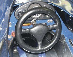 Tyrrell 003 (1971) steering wheel, J. Stewart, 1:2 Minichamps
