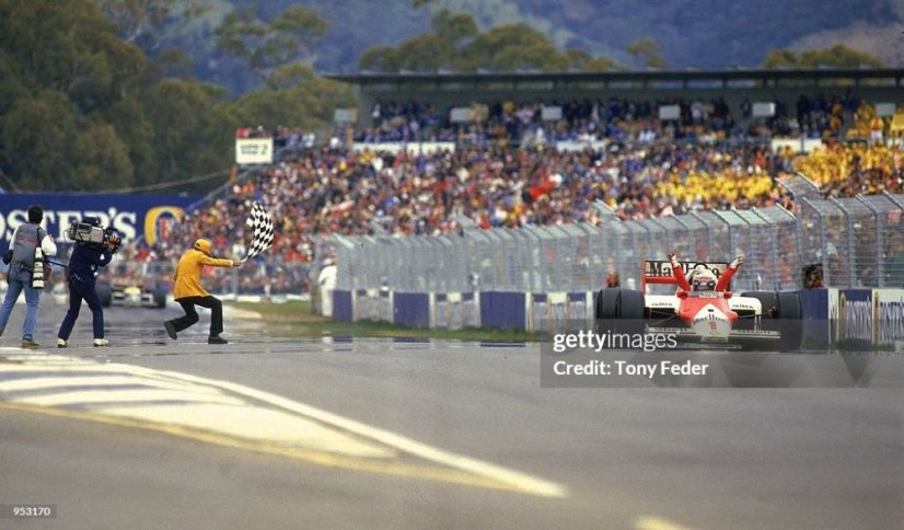 McLaren MP4/4 - Alain Prost (1988), Winner French GP, with driver figure 1:43 GP Replicas McLaren MP4/4 - Alain Prost (1988), Winner French GP, with driver figure 1:43 GP Replicas