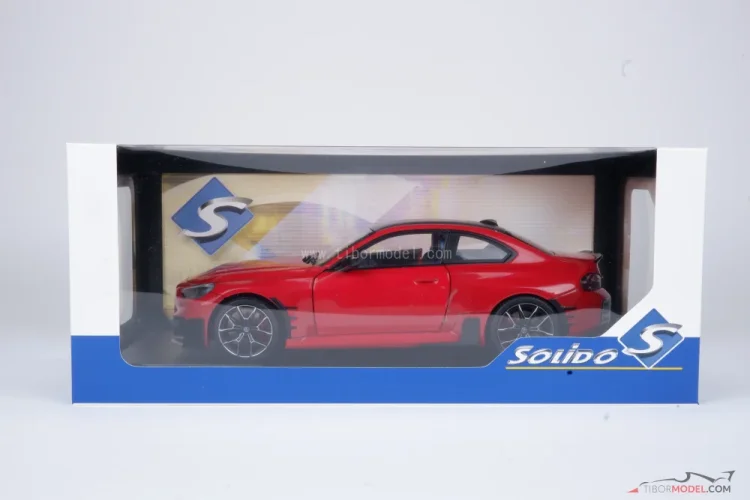 BMW M2 (2024) piros, 1:18 Solido