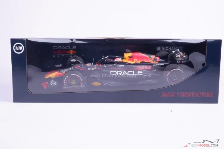 Red Bull RB19 - Max Verstappen (2023), Vítěz Španělsko, 1:18 Minichamps