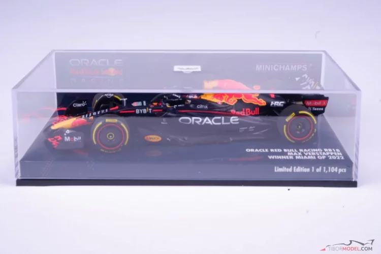 Red Bull RB18 - Max Verstappen (2022), Miami GP, 1:43 Minichamps