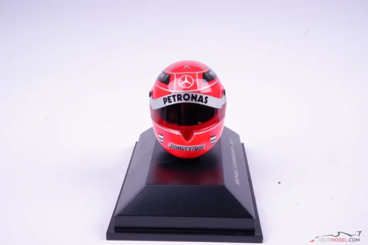 Michael Schumacher 2010 Mercedes sisak, 1:8 Schuberth