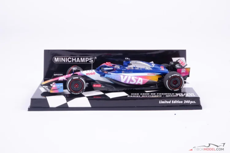 Model car Visa VCARB 01 Ricciardo 2024 Miami, Minichamps