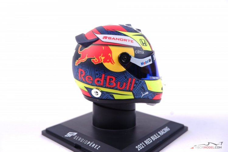 Sergio Perez 2021 Red Bull prilba, 1:4 Schuberth
