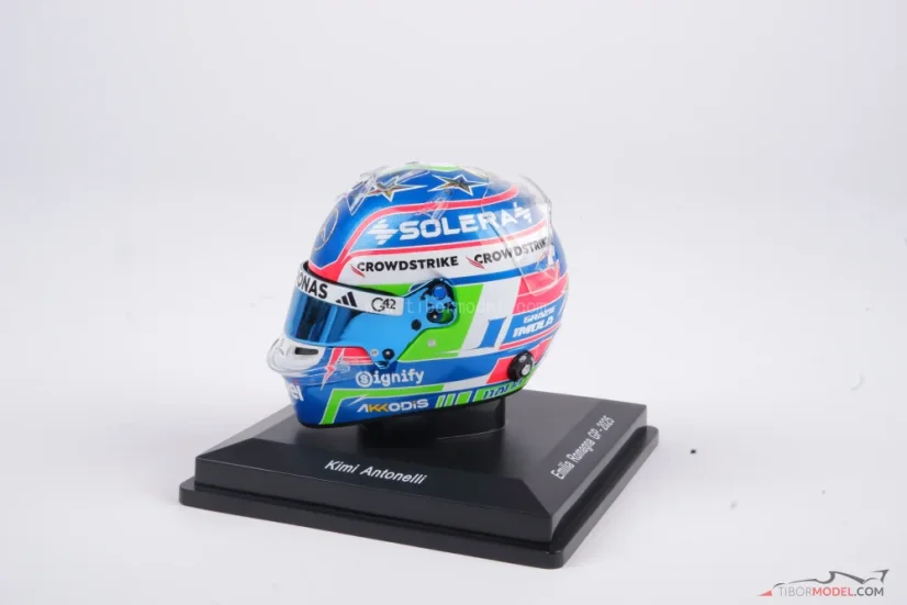 Kimi Antonelli 2025 Imola mini helmet, Mercedes, 1:5 Spark