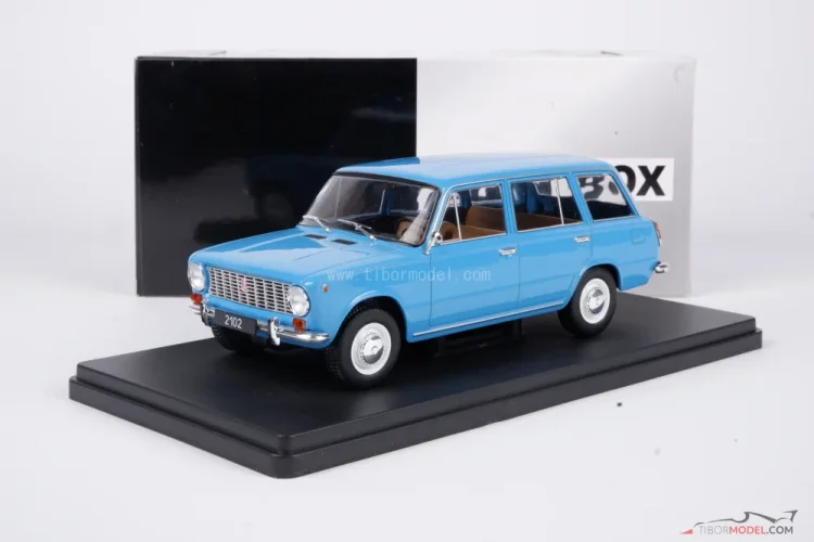 Lada 2102 kombi modrá, 1:24 Whitebox