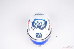 Oliver Bearman 2026 Canadian GP mini helmet, Haas, 1:2 Bell