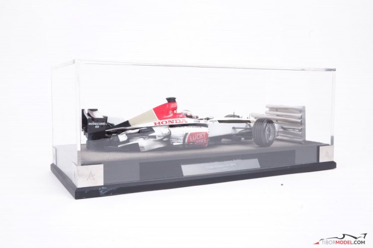 Diorama BAR Honda 005 - J. Button nehoda 2003, 1:18