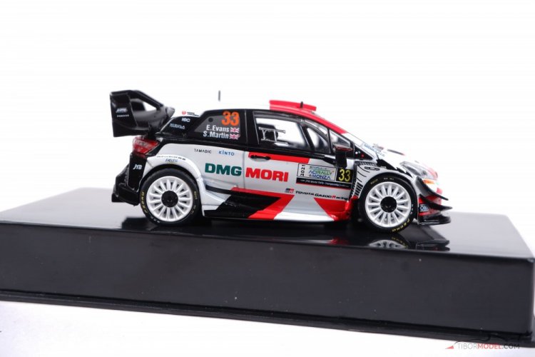 Toyota Yaris WRC, Evans/Martin (2021), Rally Monza, 1:43 Ixo