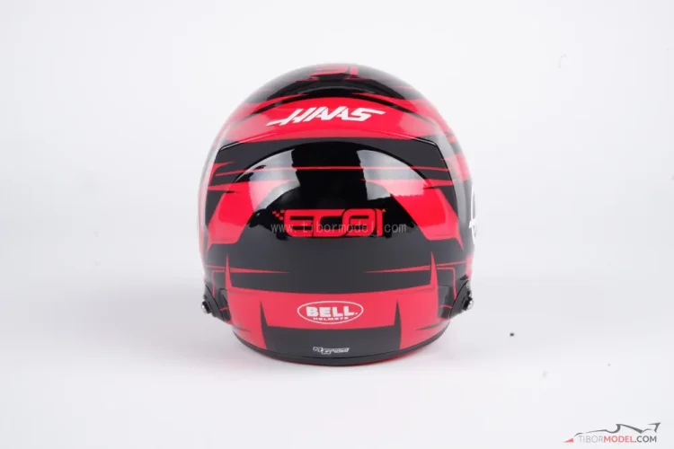 Esteban Ocon 2025 Haas mini helmet, 1:2 Bell