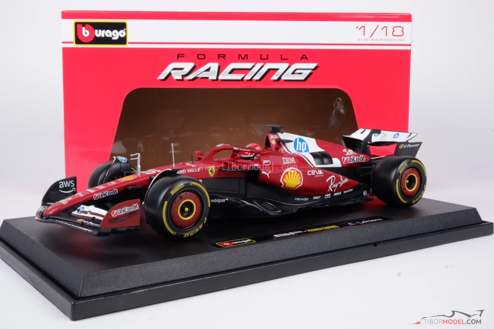 ミニカー burago Ferrari SF-25 C. Leclerc 1/18 16 Leclerc SF-25 2025 Season 1:18 Car Model – Fueler