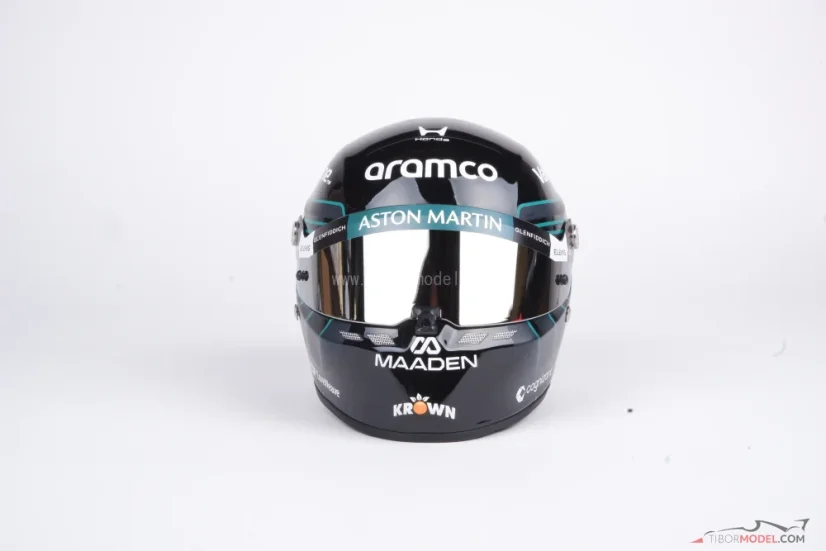 Lance Stroll 2026 Aston Martin mini helmet, 1:2 Stilo