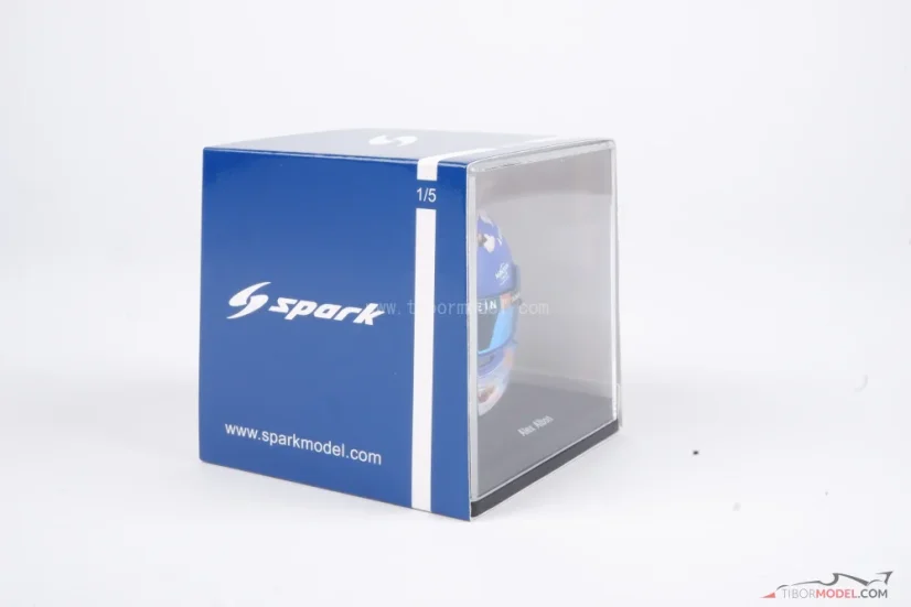 Alex Albon 2025 British GP mini helmet, Williams, 1:5 Spark