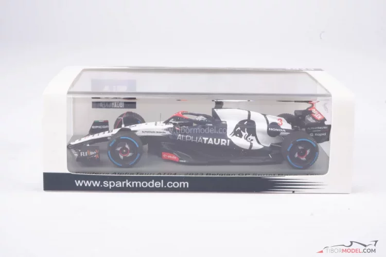 Model car AlphaTauri, Ricciardo 2023 Belgian, Spark | Tibormodel.com