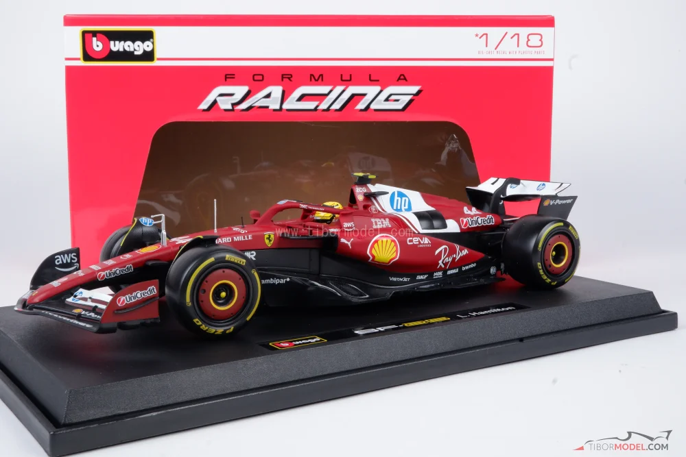 Model Ferrari SF25 Hamilton 2025, 1:18 Bburago | Tibormodel.com