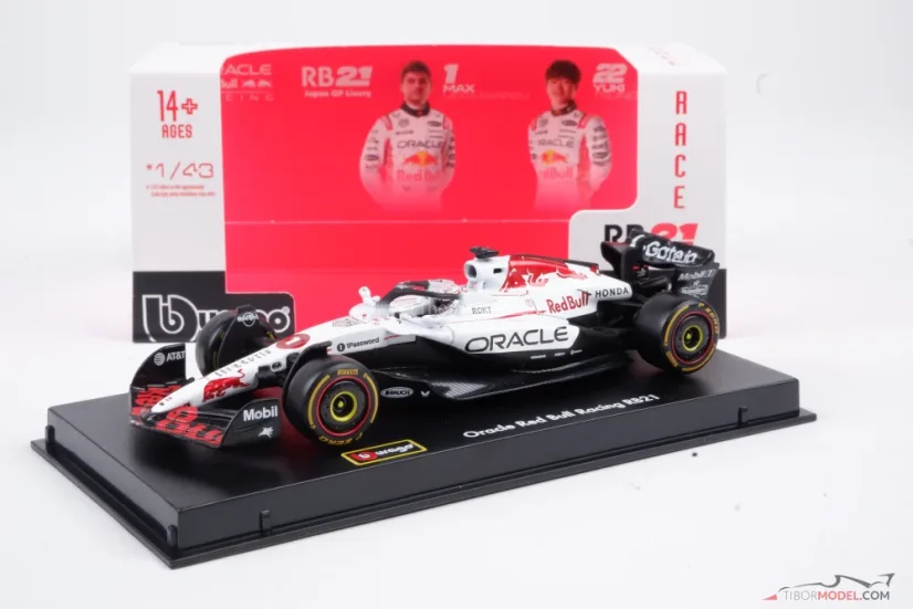 Red Bull RB21 - Max Verstappen (2025) VC Japonska, 1:43 BBurago Signature
