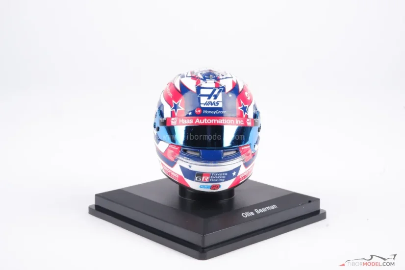 Oliver Bearman 2025 VC USA mini prilba, Haas F1 Team, 1:5 Spark