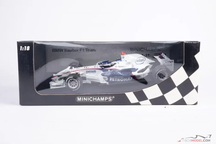 Model car BMW Sauber F1.08 Heidfeld 2008 Minichamps | Tibormodel.com