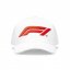 F1 white baseball cap