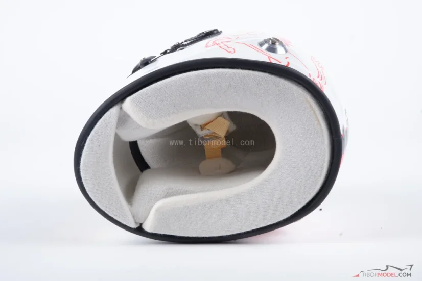 Sebastian Vettel 2019 mini přilba, Scuderia Ferrari, 1:2 Arai