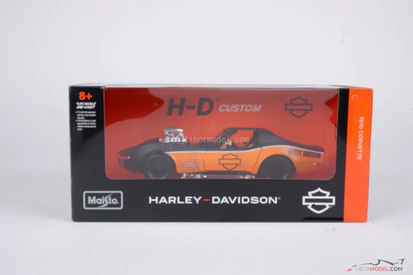 Chevrolet Corvette Stingray (1970) Harley Davidson, 1:24 Maisto