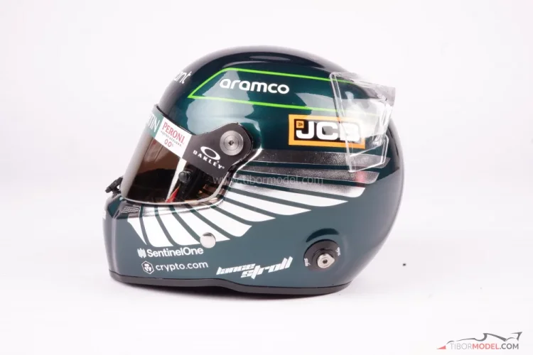 Lance Stroll 2023 Aston Martin přilba, 1:2 Stilo