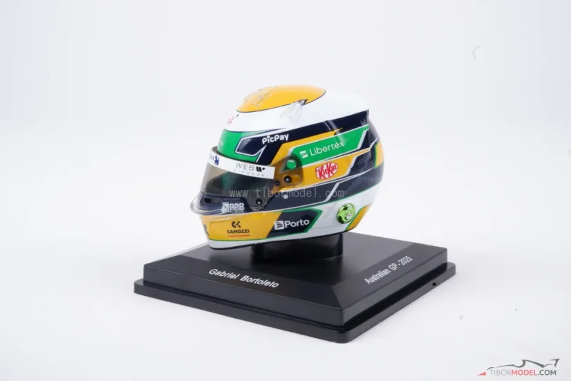 Gabriel Bortoleto 2025 mini prilba, Sauber, 1:5 Spark