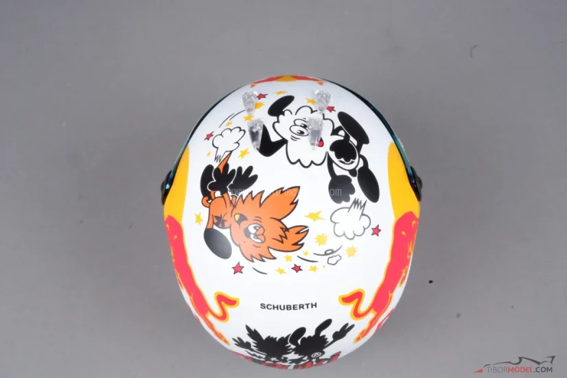 Yuki Tsunoda 2025 mini helmet, Red Bull, 1:2 Schuberth