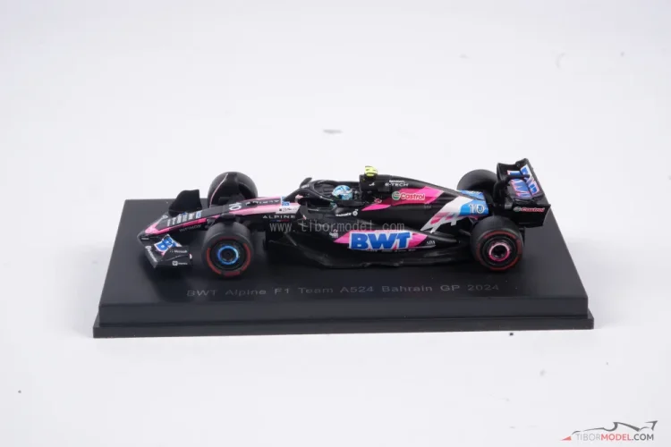 Model car Alpine A524 Gasly 2024, 1:64 Spark | Tibormodel.com