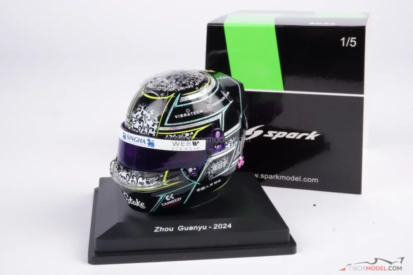 Zhou Guanyu 2024, Sauber helmet, 1:5 Spark